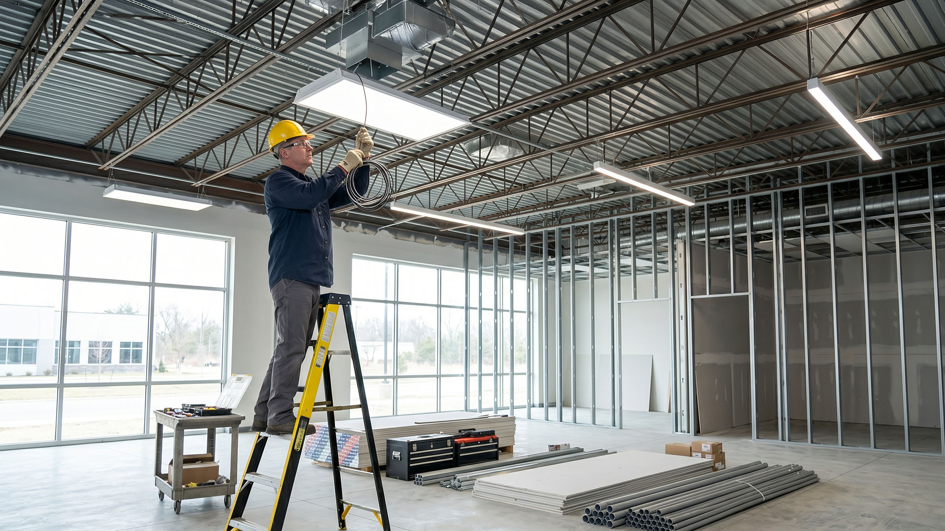 Commercial New Construction Wiring Electrician Metro Detroit Area